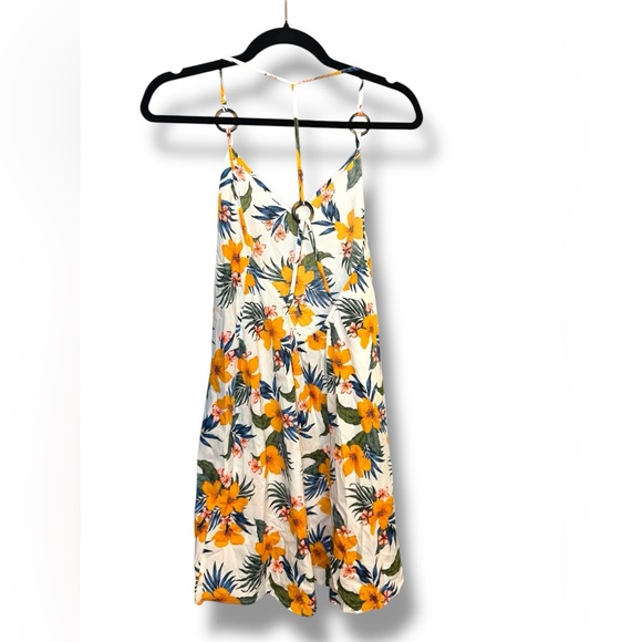 New Look Women's Boho Tropical Pattern Beach Dress/ Cover Up EUC Sz Medium - Picture 4 of 8